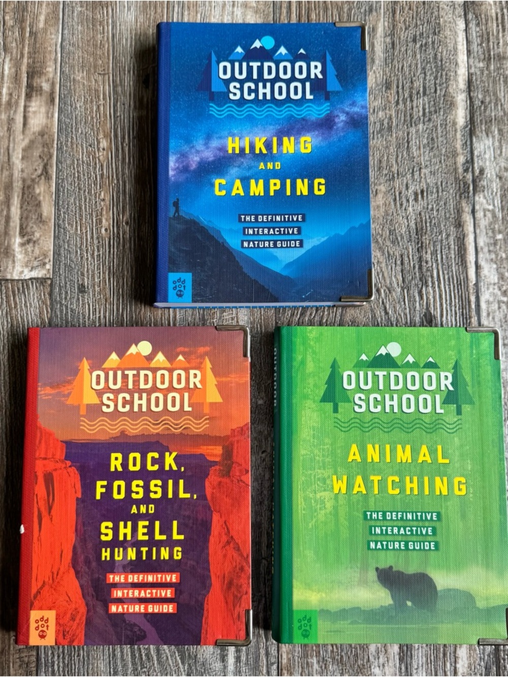 Lot Of 3 Outdoor School Books: The Defintive Interactive Nature Guide — NEW